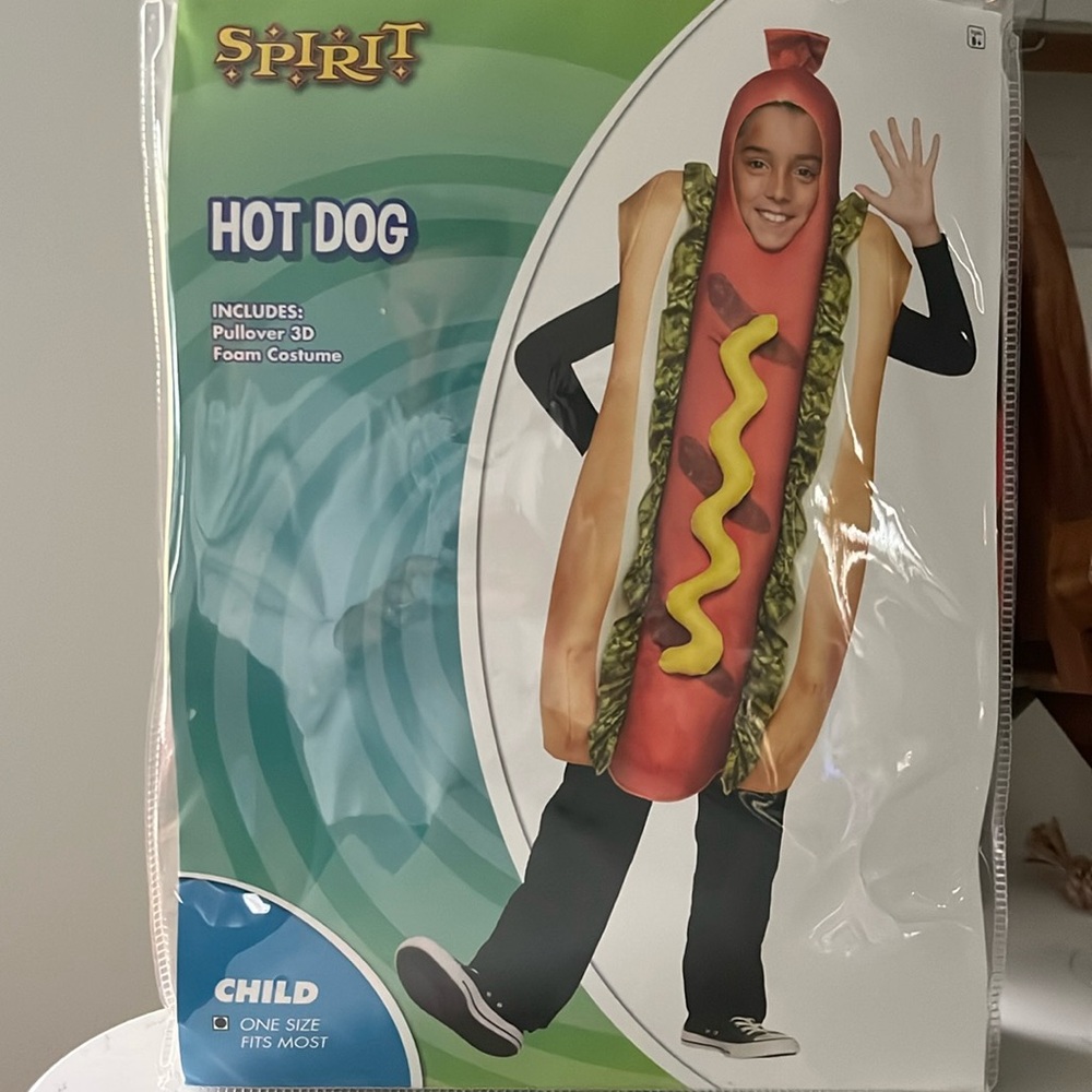 Youth Halloween costume Hot dog